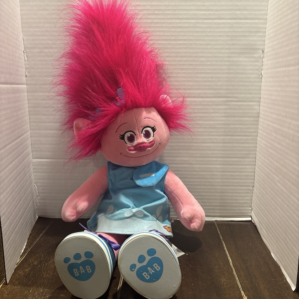 Build-A-Bear Workshop Dreamworks Poppy Troll Doll 24" Plush Fully Dressed